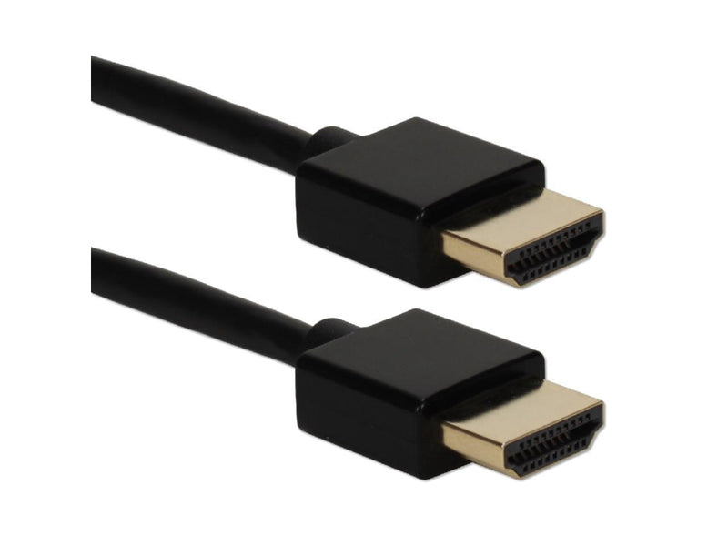 QVS 6ft High Speed HDMI UltraHD 4K with Ethernet Thin Flexible Cable