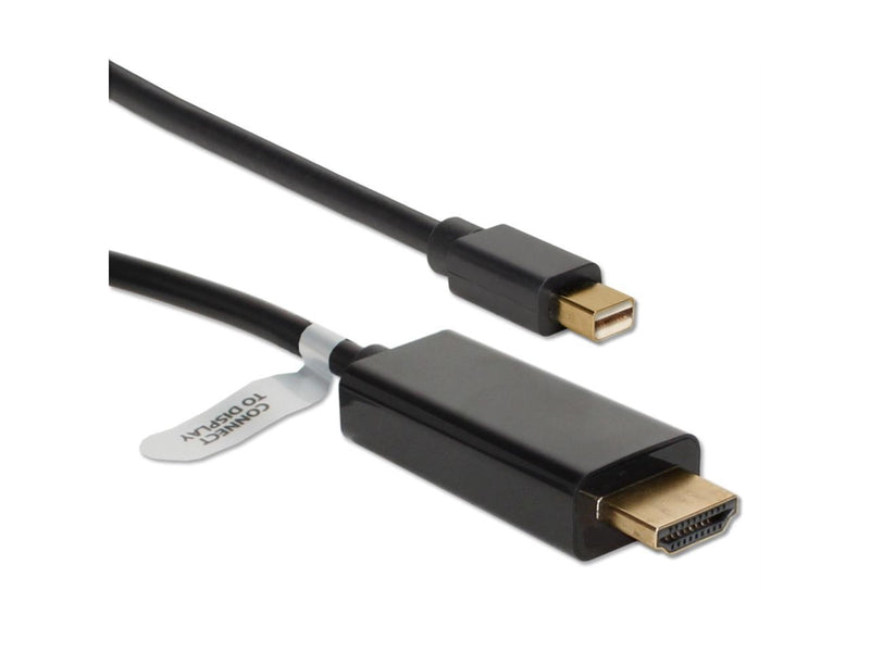 Qvs 3Ft Mini Displayport/Thunderbolt To Hdmi Digital Video Black Cable