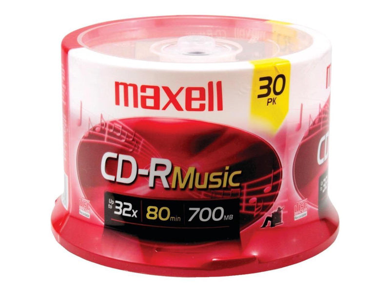 maxell 700MB 32X CD-R single spindle of 30 Packs 32x CD-R Digital Audio Media