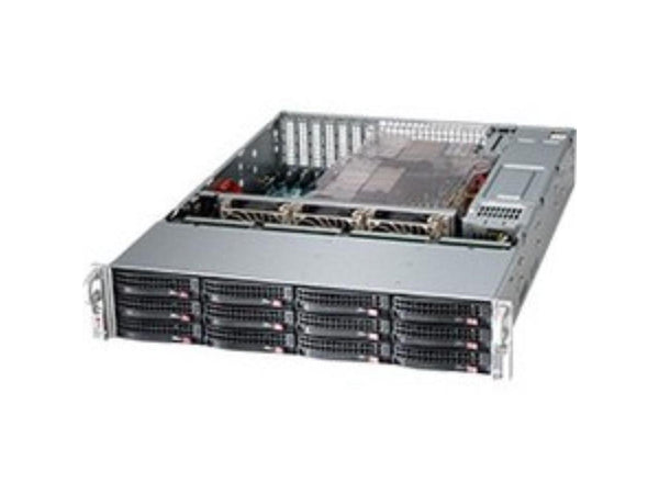 Supermicro SuperChassis 826BE1C-R920LPB - 2U Support - 12 Hot-swap SAS/SATA Bay