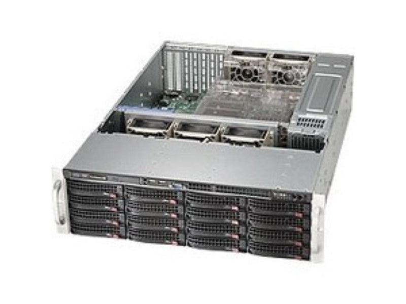 SUPERMICRO - COMPONENTS CSE-836BE1C-R1K03B BLACK 3U SC836 CHASSIS W/