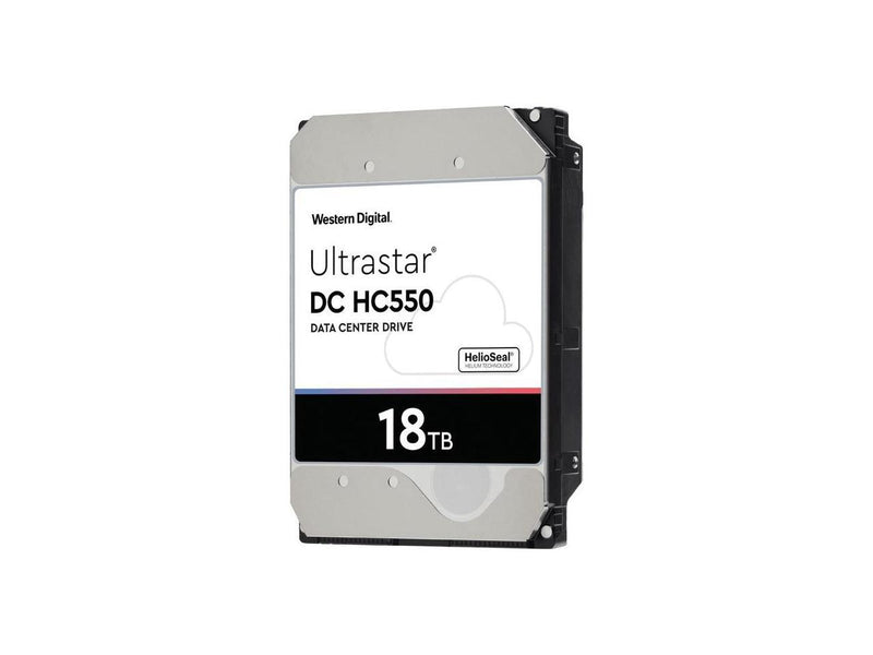 WD Ultrastar DC HC550 18TB Hard Drive 3.5" Internal 512MB 7200 RPM SAS 12Gb/s