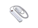 Tripp Lite Surge Protector Power Strip 7-Outlet 2 USB Ports White TLP616USB
