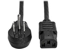 Tripp Lite Model P006-003-15D 3 ft. Desktop Computer AC Power Cord, Right-Angle