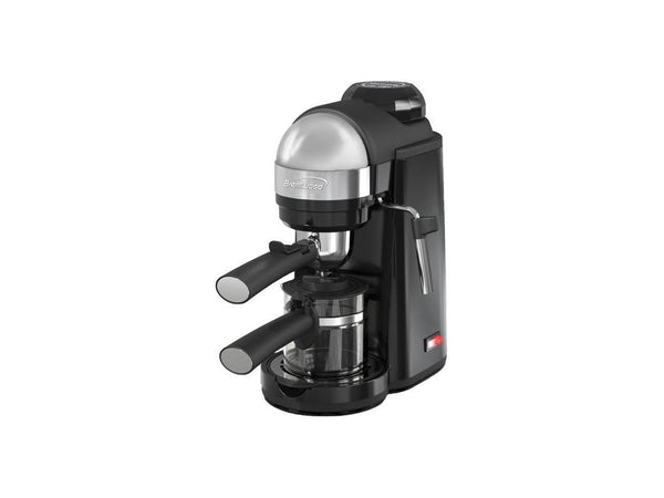 Brentwood 800 Watt Cappuccino Brewer and Espresso Maker w/ Frothing Wand,  Black
