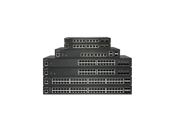 SonicWall SWS14-48FPOE Managed PoE Ethernet Switch w/ 1-Year Wireless Network