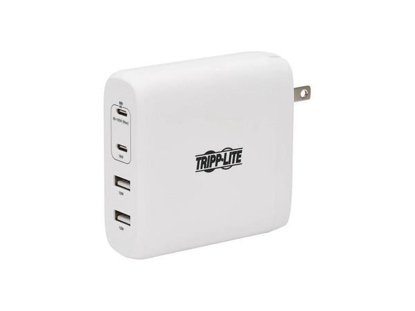 Tripp Lite USB C Wall Charger 4Port Compact 100W PD3.0 White U280W04100C2G