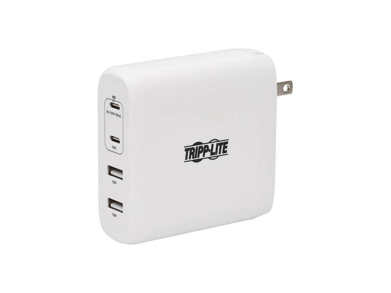 Tripp Lite USB C Wall Charger 4Port Compact 100W PD3.0 White U280W04100C2G