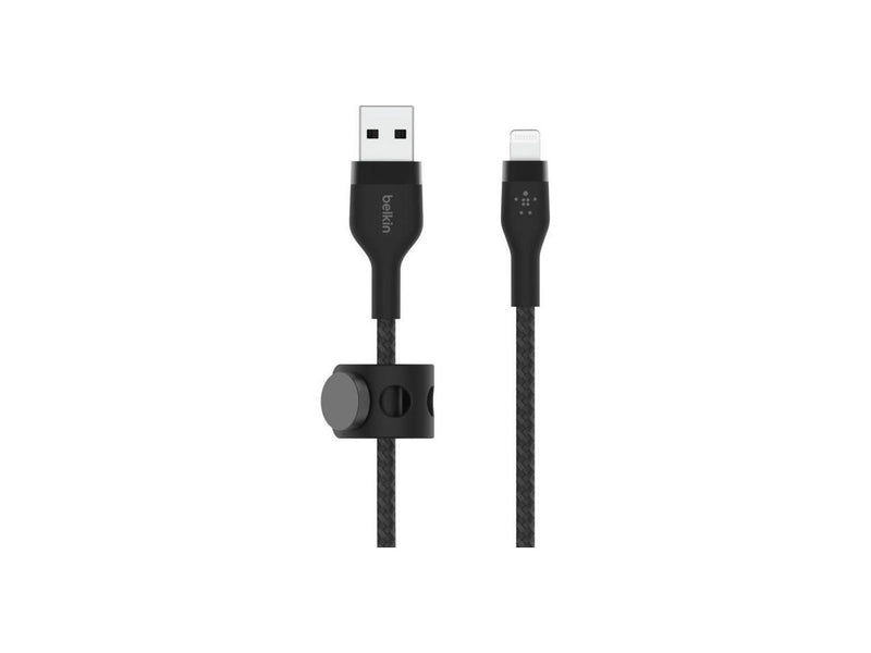 BELKIN CAA010BT1MBK Black BOOST CHARGE PRO Flex USB-A Cable with Lightning