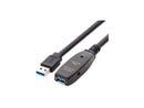 4xem 4X3302A230M Black 30M Active USB 3.0 DC Power Input Extension Cable