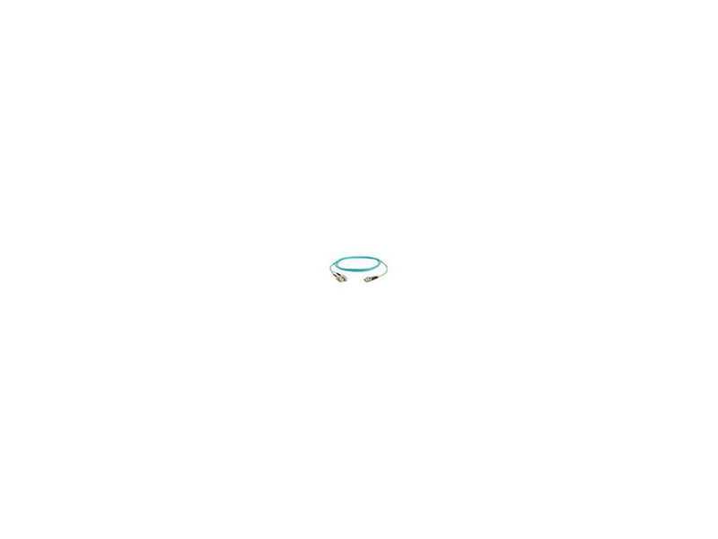 Netpatibles 5M Duplex OM3 MM LC/PC to SC/PC PVC/Riser Aqua Indoor Fiber Jumper