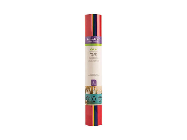 Cricut Everyday Iron-On Sampler Rainbow | 6 Sheets 12"x12" 2004815