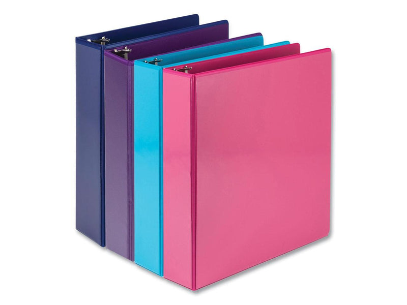 Samsill Durable 2 Inch View D-Ring Binder Fashion Assortment 4 Pack MP46469