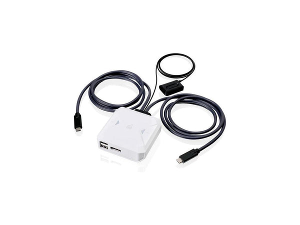 IOGEAR 2-Port 4K USB-C KVM Switch with DisplayPort output GCS72CC