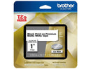 Brother TZeM251 Black Print on Premium Matte White Laminated Tape for P-touch