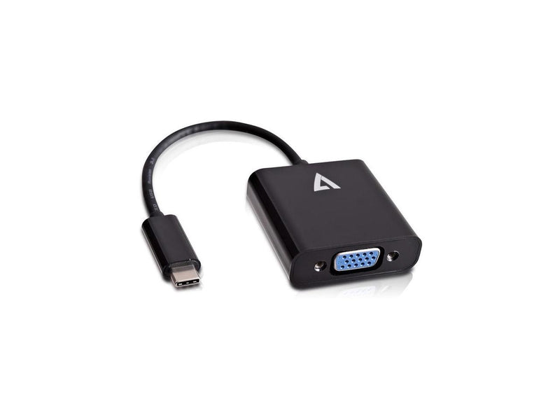 V7 V7UCVGA-BLK-1N USB-C male to VGA female Adapter Black