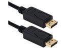 QVS DP8-03 3 ft. DisplayPort 1.4 Ultra HD 8K Black Cable with Latches