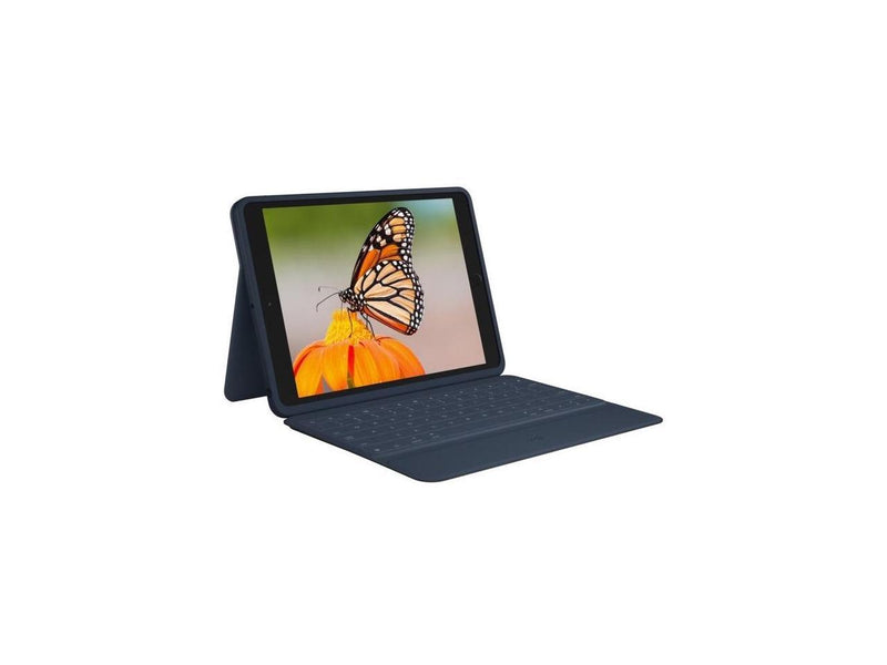 Logitech Rugged Combo 3 Rugged Keyboard/Cover Case Folio for 10.2" iPad Blue