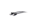 C2G 15ft Cat6a Snagless Unshielded UTP Slim Ethernet Patch Cable Black C2G30150