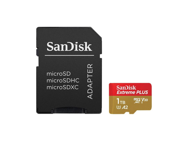 SanDisk Extreme 1 TB Class 3/UHS-I (U3) V30 microSDXC - 190 MB/s Read - 130 MB/s