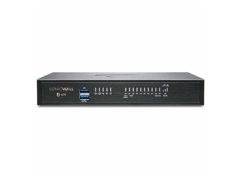 SonicWall TZ670 Firewall (Gen 7) w/ Secure Upgrade Plus (3-Year Advanced