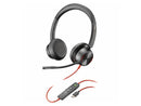 Poly Blackwire 8225 Stereo USB-C Headset +USB-C/A Adapter - Stereo - USB Type C
