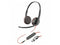 Poly Blackwire 3225 Stereo USB-C Headset + 3.5mm Plug + USB-C/A Adapter - Stereo