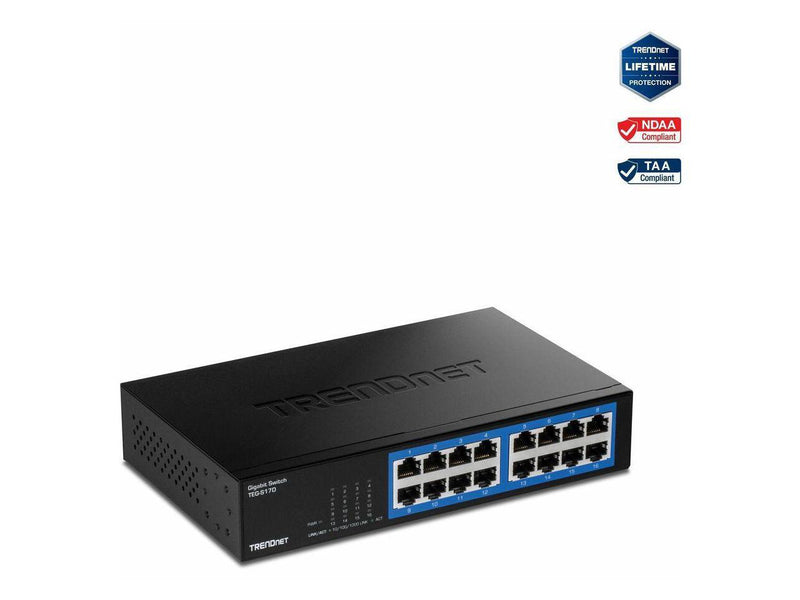 TRENDnet TEG-S17D, 16-Port Gigabit Desktop Switch