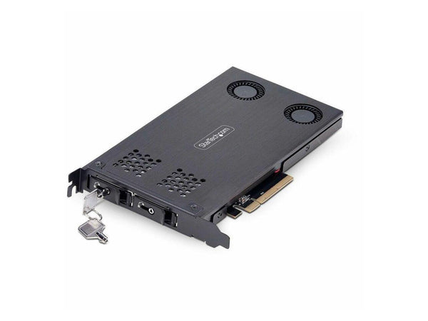 StarTech Dual-Bay M.2 NVMe SSD to PCIe x8 Removable Mobile Rack