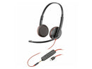 Poly Blackwire C3225 Headset - Microsoft Teams Certification - Stereo -