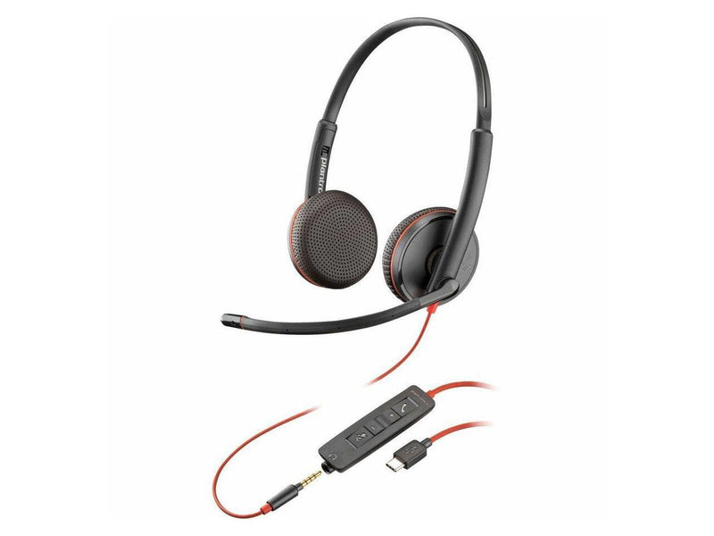 Poly Blackwire C3225 Headset - Microsoft Teams Certification - Stereo -