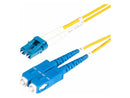 StarTech 3m 9.8ft LC to SC UPC OS2 Single Mode Duplex Fiber Optic Cable 9/125