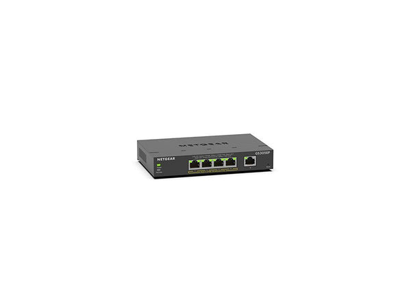 NETGEAR 5 Port PoE Gigabit Ethernet Plus Switch (GS305EP) - with 4 x PoE+ @ 63W,