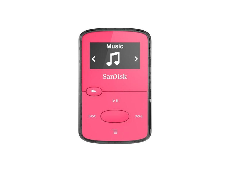 Sandisk Clip Jam Sdmx26-008G-G46p 8 Gb Flash Mp3 Player - Pink