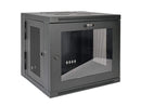 Tripp Lite 10U Wall-Mount Rack Enclosure Server Cabinet, Hinged Back, Clear