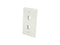 StarTech PLATE2WH StarTech.com Dual Outlet RJ45 Universal Wall Plate White - 2 x