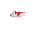 C2G 00847 6ft Cat6 Snagless Shielded (STP) Network Patch Cable - Red - Category