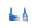 TRIPP LITE N204-S10-BL-UP 10 ft. Cat 6 Blue Up-Angle Gigabit Molded Slim UTP