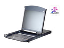 Aten KVM KL1116VN 19 TFT-LCD 16-Port FHD Cat5 Dual Rail Over IP Switch with