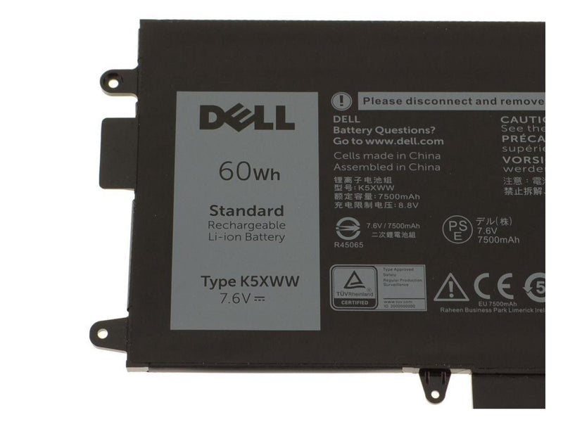 New Dell OEM Original Latitude 7390 2-in-1 4-Cell 60Wh Laptop Battery K5XWW