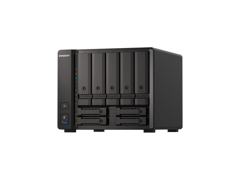 Qnap TS-h973AX-32G-US 9-bay Desktop NAS, AMD Ryzen V1500B 4C 8T 2.2GHz, 32GB