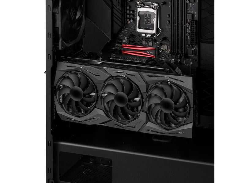 XPG Defender ATX Mid Tower Chassis-Black-DEFENDER-BKCWW