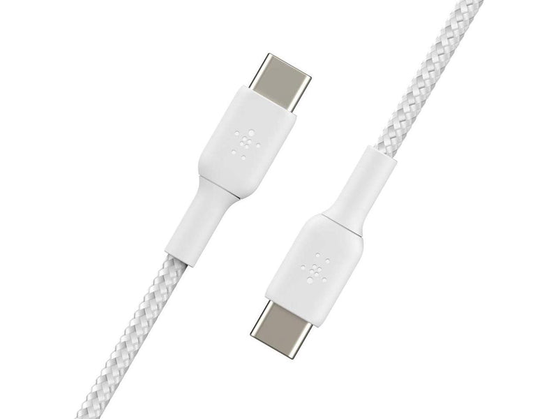 BOOSTCHRG USBC/USBC CABBRAID 1M WHT