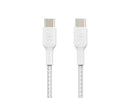 BOOSTCHRG USBC/USBC CABBRAID 1M WHT