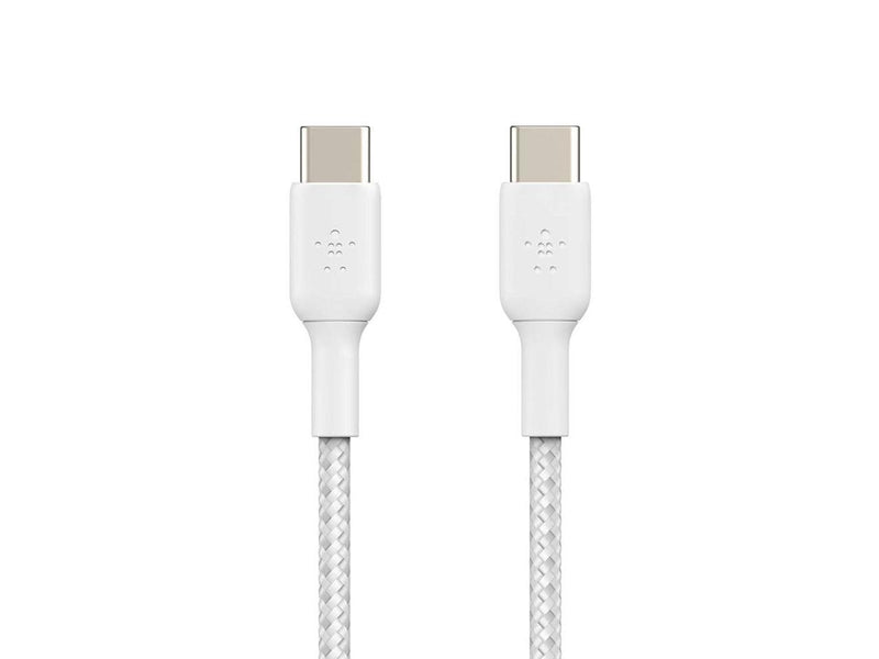 BOOSTCHRG USBC/USBC CABBRAID 1M WHT