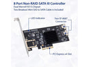 Syba 8 Port SATA III Non-RAID PCI-e x4 Expansion Card Supports FreeNAS