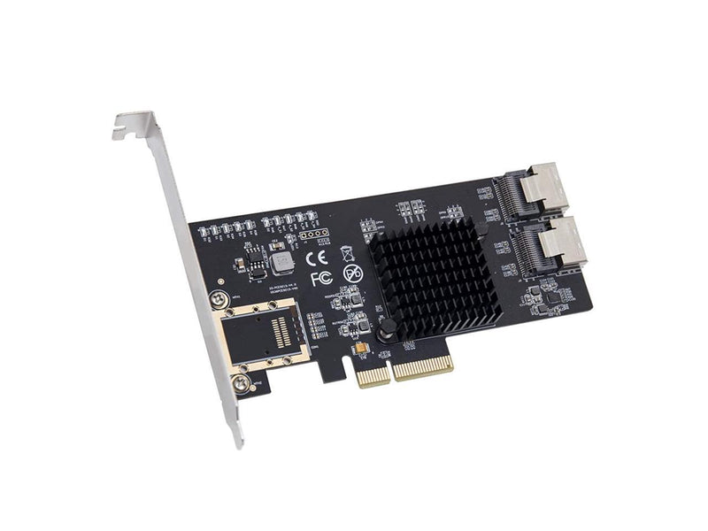 Syba 8 Port SATA III Non-RAID PCI-e x4 Expansion Card Supports FreeNAS