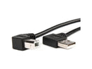 ROCSTOR Y10C223-B1 3FT USB 2.0 AB M/M 90D CABLE