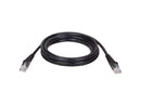 TRIPP LITE N001-100-BK 100 ft. Cat 5/5E Black 350MHz Black Snagless Molded Patch