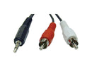 Tripp Lite P314-012 Audio Y Splitter Adapter 3.5MM Plug/2 RCA Plugs Male to Male